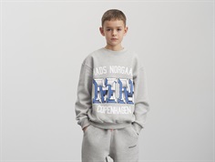 Mads Nørgaard light grey melange printet sweatshirt Sonar